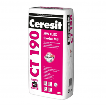 Купить Клеящая смесь Ceresit CT 190 для МВ, 25кг
