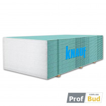 Купить Гіпсокартон стінова волога Knauf, 2500х1200х12.5 мм