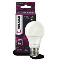 Купить LED Лампа VELMAX A60 8W E27 3000K 700Lm 00-20-07