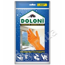 Купить Перчатки Doloni хозяйственные латексные (4546), размер L