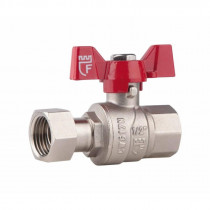 Купити Кран кульовий з накидною гайкою SD Forte 3/4" ВР для води прямий SF260W20