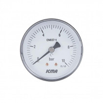 Купити Манометр Icma 1/4" 0-10 бар, заднє підключення №243