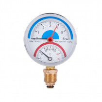 Купить Термоманометр SD Plus 80 мм 1/2", нижнее подключение SD1726B