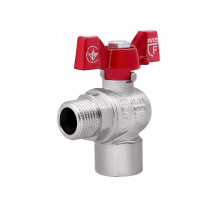 Купить Кран шаровой SD Forte 1/2" ВН для воды угловой (бабочка) SF267W15