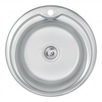 Купити Кухонна мийка Lidz 510-D 0,6 мм Satin (LIDZ510D06SAT)