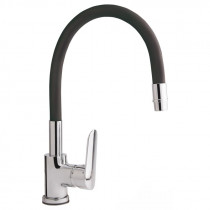 Купить Смеситель для кухни Qtap Linea с гибким изливом QTLINCRB007F Chrome/Black