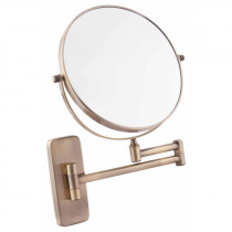 Купить Косметическое зеркало Qtap Liberty настенное D 200 мм QTLIBANT1147 Antic Bronze