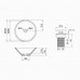Раковина-чаша Qtap Amazon 425х425х155 White с донным клапаном QT0211K70W