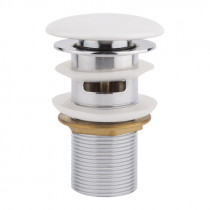 Купити Донний клапан для раковини Qtap F0081 70х70х120 White з переливом