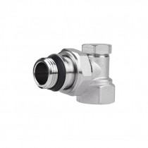 Купити Кран радіаторний SD Plus 1/2" ВЗ з антипротіканням кутовий SD229W15