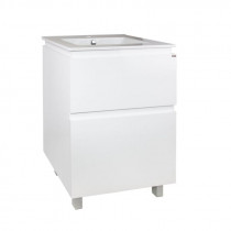Купить Комплект Qtap Albatross 605х825х460 White тумба напольная + раковина врезная QT0171TN600D3060CW
