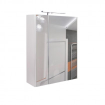 Купить Зеркальный шкаф подвесной Qtap Albatross 600х700х145 White с LED-подсветкой QT0177ZP600LW