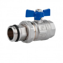 Купити Кран кульовий "Американка" Icma Blue 1" з антипротіканням прямий №215