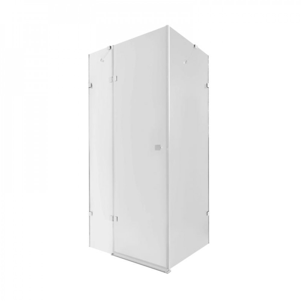 Купити Душова кабіна Qtap Capricorn CRM1018RC6 100х80 см, скло Clear 6 мм, CalcLess, без піддона