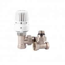 Купить Комплект термостатический SD Forte 1/2" для радиатора угловой SF256W15