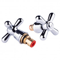 Купить Кран-букса Lidz (CRM) 15 000 00 керамика 1/2" с ручкой Dominox (пара)