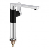 Купити Змішувач для раковини Qtap Eco з поворотним виливом високий QTECOCRB007F Chrome/Black