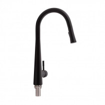Купить Смеситель для кухни Qtap Evicka с выдвижным изливом QTEVI9135103UB Black Matt