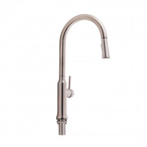 Купити Змішувач для кухні Qtap Baruska з висувним виливом QTBAR9137103UN Brushed Nickel PVD
