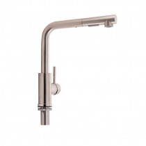 Купить Смеситель для кухни Qtap Karuska с выдвижным изливом QTKAR91103FN Brushed Nickel PVD