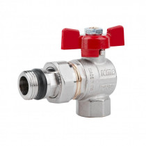 Купити Кран кульовий Icma FAR. ROSSA 1/2" кутовий №362