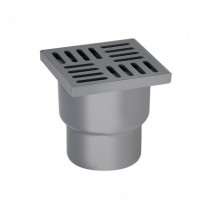 Купити Трап Lidz (WHI) 60 07 T002 00 вертикальний з пластиковою решіткою 150х150
