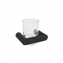 Купить Стакан с держателем Qtap Scorpio настенный QTSTK6102103B Black (Sklenka)