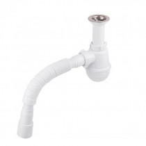 Купить Сифон для кухонной мойки Lidz (WHI) 60 05 M001 00 (выход 50 мм)