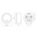 Тримач для туалетного паперу Qtap Pohodli 270 мм QTDP100BP White/Black (Držák)