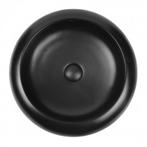 Купити Раковина-чаша Qtap Robin 460x460x100 Matt black з донним клапаном QT13113062MB
