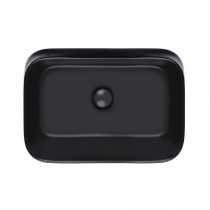 Купить Раковина-чаша Qtap Scorpio 550х390х120 Matt black с донным клапаном QT14112243MB