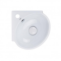 Купить Раковина Qtap Leo 390x365x130 White с донным клапаном QT11115010W