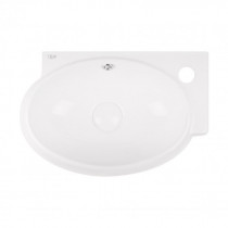 Купити Раковина Qtap Leo 430x290x140 White з донним клапаном QT11115011RW