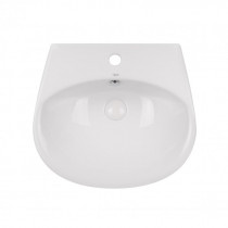 Купити Раковина підвісна моноблок Qtap Virgo 550х430х400 White з донним клапаном QT1811037GW