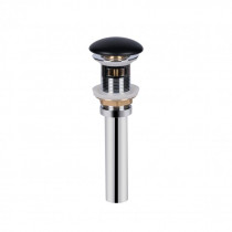 Купить Донный клапан для раковины Qtap PU03O 70х70х227.5 Matt black с переливом