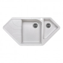 Купить Кухонная мойка с дополнительной чашей Lidz 1000x500/225 GRA-09 (LIDZGRA091000500225)
