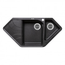 Купити Кухонна мийка з додатковою чашею Lidz 1000x500/225 GRF-13 (LIDZGRF131000500225)