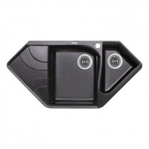 Купить Кухонная мойка с дополнительной чашей Lidz 1000x500/225 BLM-14 (LIDZBLM141000500225)