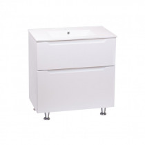 Купить Комплект Qtap Scorpio 810х825х460 White тумба напольная + раковина врезная  QT1471TNВ8013080CW