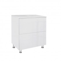 Купить Тумба напольная Qtap Tern 600х616х469 White со столешницей QT1780TNL601W