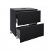 Тумба напольная Qtap Tern 600х616х469 Matt black со столешницей QT1780TNL602MB