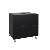 Купити Тумба підлогова Qtap Tern 700х616х469 Matt black зі стільницею QT1780TNL702MB