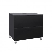 Купить Тумба напольная Qtap Tern 800х476х469 Matt black со столешницей QT1780TNL802MB