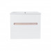 Комплект Qtap Virgo 700х580х437 White/Whitish oak тумба підвісна + раковина урізна  QT1872TPА7013070CW