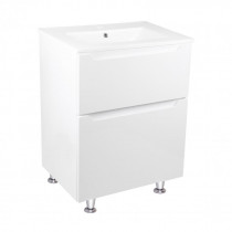 Купити Комплект Qtap Scorpio 605х825х460 White тумба підлогова + раковина урізна  QT1471TNВ6013060CW