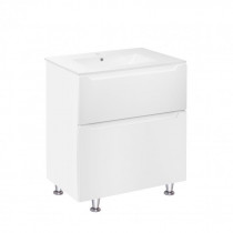 Купить Комплект Qtap Scorpio 710х825х460 White тумба напольная + раковина врезная Qtap Scorpio QT1471TNВ7013070CW