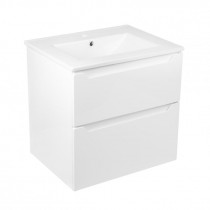 Купить Комплект Qtap Scorpio 605х585х460 White тумба подвесная + раковина врезная QT1472TPВ6013060CW
