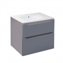 Купити Комплект Qtap Scorpio 710х585х460 Graphite тумба підвісна + раковина урізна QT1472TPВ7023070CG