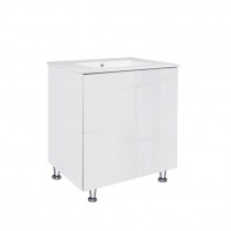 Купить Комплект Qtap Tern 700х725х437 White тумба напольная + раковина врезная QT1771TNL7013070CW