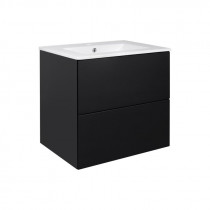 Купити Комплект Qtap Tern 600х580х437 Matt black тумба підвісна + раковина урізна QT1772TPL6023060CMB